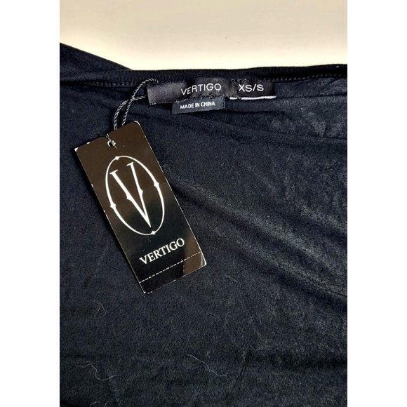 Vertigo Paris Black Wrap Cardigan Duster Size Small NWT - Picture 6 of 6